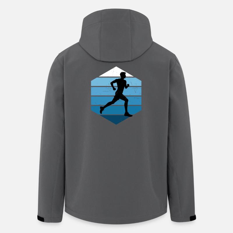 Geschenkidee für einen Running mit Running - Recycelte Männer Softshell-Jacke von Stanley/Stella - Anthrazit