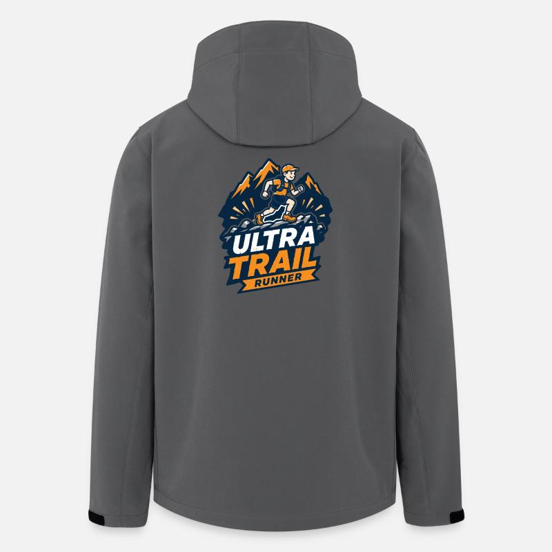 Coureur d’ultra-trail - Veste softshell homme en polyester recyclé Stanley/Stella - charbon