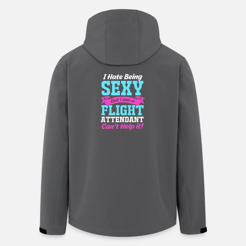 Stewardess Flight Attendant - Men’s Recycled Softshell Jacket by Stanley/Stella - anthracite