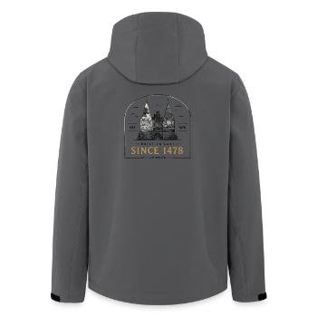  Lübeck Holstentor Since 1478 Built To Last Est - Recycelte Männer Softshell-Jacke von Stanley/Stella - Anthrazit - Hinten - AI Model Male 185 light (185cm)