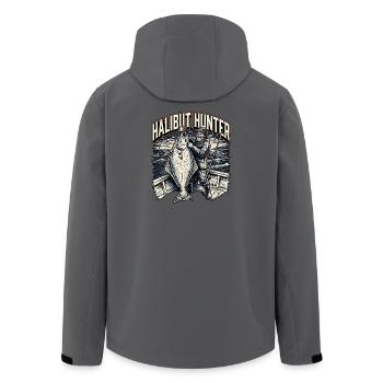 Old Halibut Hunter - Recycelte Männer Softshell-Jacke von Stanley/Stella - Anthrazit - Hinten - AI Model Male 185 light (185cm)