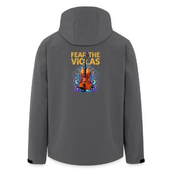 Fear The Violas Viola Orchestra Musician Saying - Men’s Recycled Softshell Jacket by Stanley/Stella - anthracite - Back - AI Model Male 185 light (185cm)
