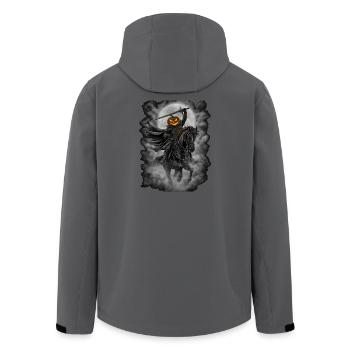 Cavalier hessois Cavalier hessois Halloween - Veste softshell homme en polyester recyclé Stanley/Stella - charbon - Dos - AI Model Male 185 light (185cm)
