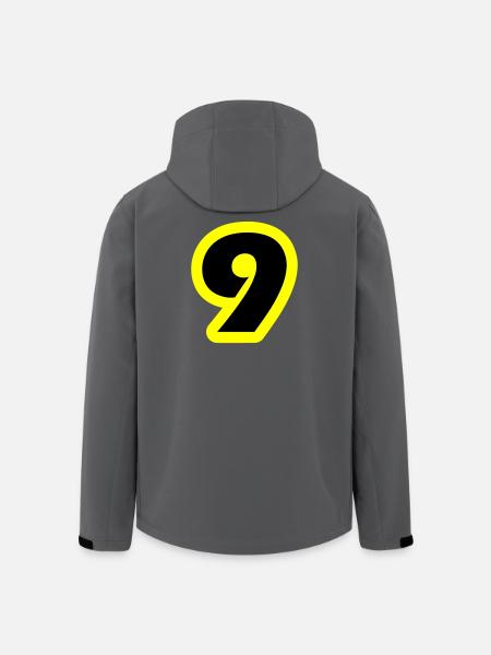 9 Number symbol - Men’s Recycled Softshell Jacket by Stanley/Stella - anthracite