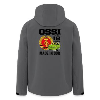 Geburtstag DDR Ossi Ost Produkt 18 Jahre - Recycelte Männer Softshell-Jacke von Stanley/Stella - Anthrazit - Hinten - AI Model Male 185 light (185cm)