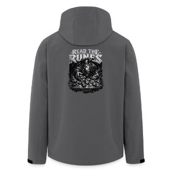 Lisez les Runes : Voyante des Runes - Veste softshell homme en polyester recyclé Stanley/Stella - charbon - Dos - AI Model Male 185 light (185cm)