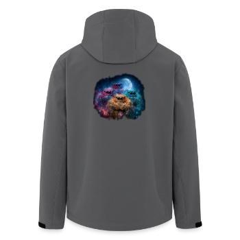 Springspinnen Zubehör Terrarium Halter Geschenk - Recycelte Männer Softshell-Jacke von Stanley/Stella - Anthrazit - Hinten - AI Model Male 185 light (185cm)