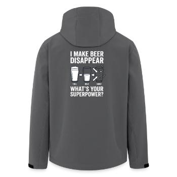 Ich Lasse Bier Verschwinden Craft Beer - Recycelte Männer Softshell-Jacke von Stanley/Stella - Anthrazit - Hinten - AI Model Male 185 light (185cm)