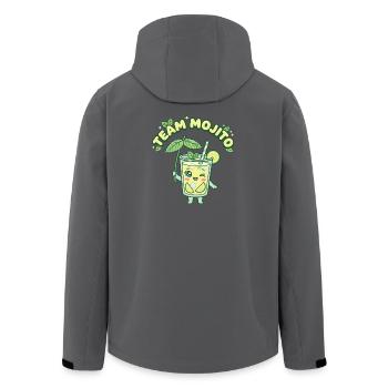 JGA Mojito Cocktail Barkeeper - Recycelte Männer Softshell-Jacke von Stanley/Stella - Anthrazit - Hinten - AI Model Male 185 light (185cm)