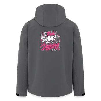 I Feel Better When Im Dancing Tanzliebe Tanzmusik - Recycelte Männer Softshell-Jacke von Stanley/Stella - Anthrazit - Hinten - AI Model Male 185 light (185cm)
