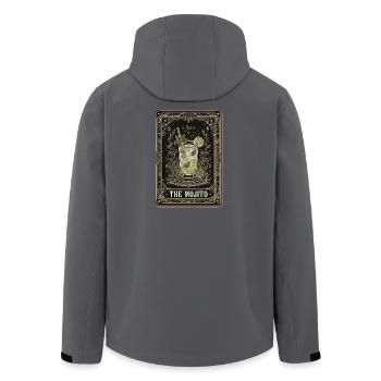 Hen Party Team Mojito Cocktail Bartender - Recycelte Männer Softshell-Jacke von Stanley/Stella - Anthrazit - Hinten - AI Model Male 185 light (185cm)