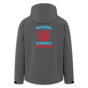 Gambling Fan Professional Casino Gangsta Casino - Men’s Recycled Softshell Jacket by Stanley/Stella - anthracite - Back - AI Model Male 185 light (185cm)