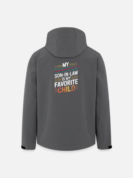 Der Schwiegersohn meiner Tochter ist mein Lieblingskind - Recycelte Männer Softshell-Jacke von Stanley/Stella - Anthrazit