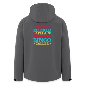Bingo Game Professional Bingo Caller Bingo - Recycelte Männer Softshell-Jacke von Stanley/Stella - Anthrazit - Hinten - AI Model Male 185 light (185cm)