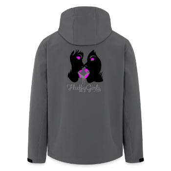 fluffy girls - Men’s Recycled Softshell Jacket by Stanley/Stella - anthracite - Back - AI Model Male 185 light (185cm)