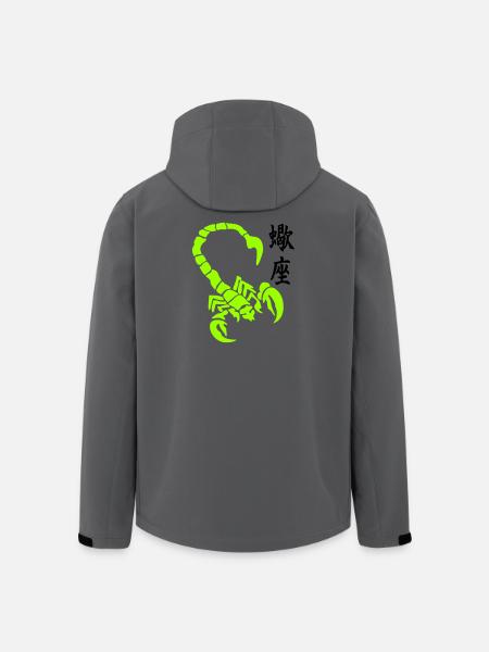 skorpion_kanji_02 - Veste softshell homme en polyester recyclé Stanley/Stella - charbon