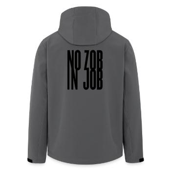 Kein zob in Job - Recycelte Männer Softshell-Jacke von Stanley/Stella - Anthrazit - Hinten - AI Model Male 185 light (185cm)