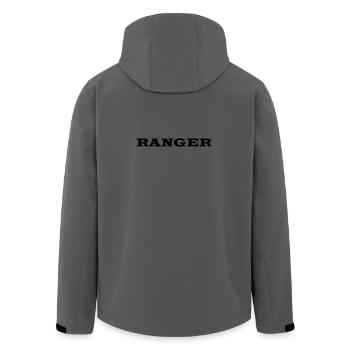RANGER - Recycelte Männer Softshell-Jacke von Stanley/Stella - Anthrazit - Hinten - AI Model Male 185 light (185cm)