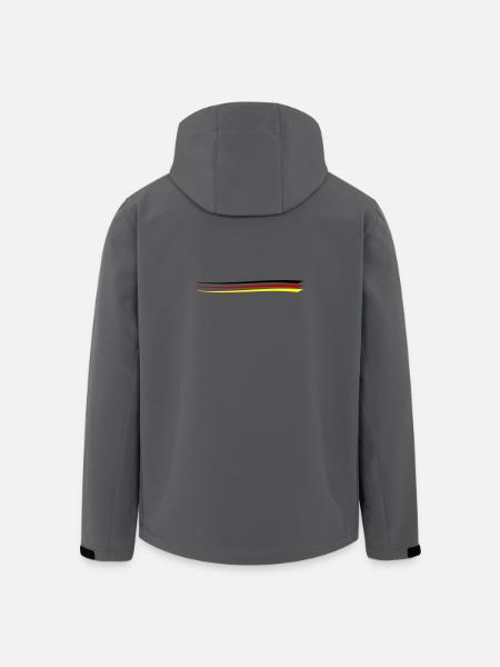 Germany Team Line Flag - Men’s Recycled Softshell Jacket by Stanley/Stella - anthracite