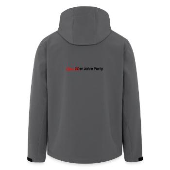Opas 80er - Recycelte Männer Softshell-Jacke von Stanley/Stella - Anthrazit - Hinten - AI Model Male 185 light (185cm)