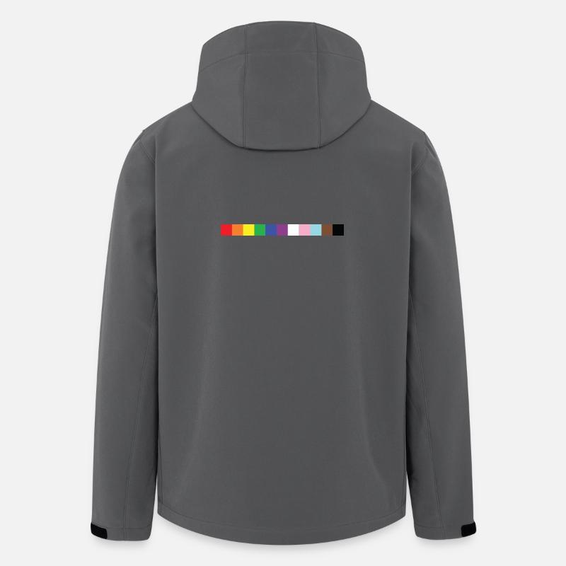LGBTQ-Farbmedaille - Recycelte Männer Softshell-Jacke von Stanley/Stella - Anthrazit