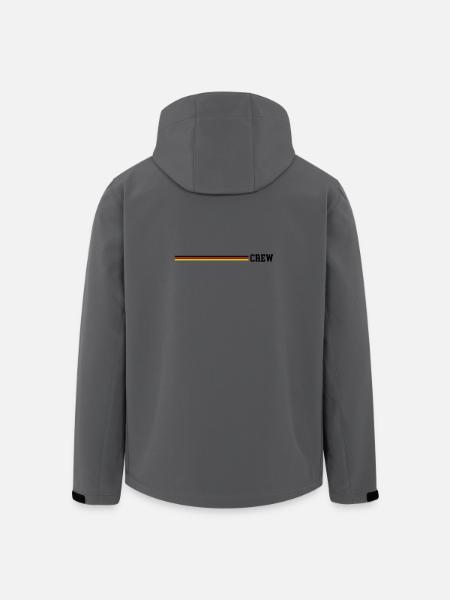 Crew Germany Flag - Men’s Recycled Softshell Jacket by Stanley/Stella - anthracite