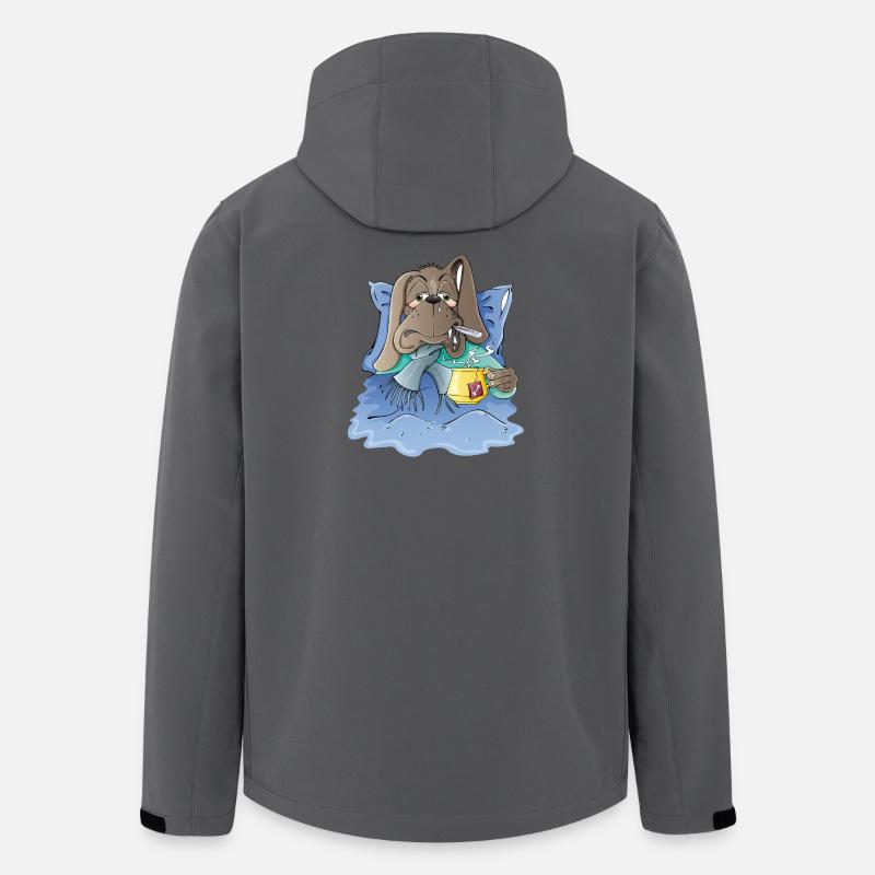 Hundeelend - Recycelte Männer Softshell-Jacke von Stanley/Stella - Anthrazit