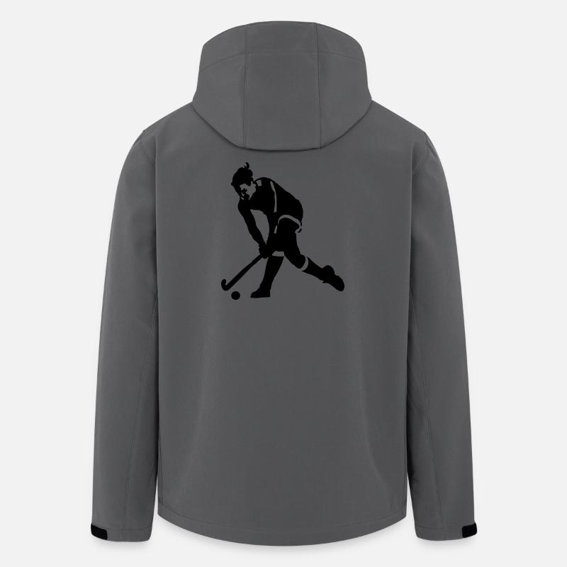 Rasenhockey - Recycelte Männer Softshell-Jacke von Stanley/Stella - Anthrazit
