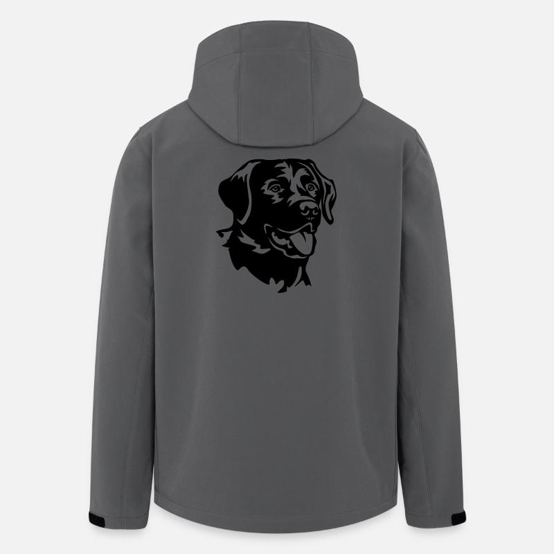 Labrador Head - Men’s Recycled Softshell Jacket by Stanley/Stella - anthracite