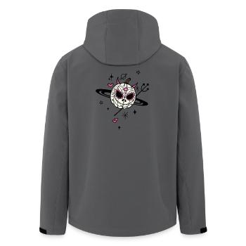 Pumpkin Devil Halloween Universe - Men’s Recycled Softshell Jacket by Stanley/Stella - anthracite - Back - AI Model Male 185 light (185cm)