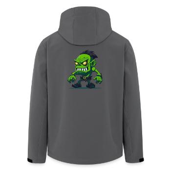 Totem des Zombies - Recycelte Männer Softshell-Jacke von Stanley/Stella - Anthrazit - Hinten - AI Model Male 185 light (185cm)