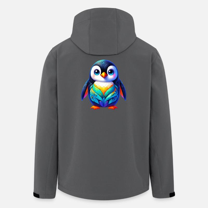 Pinguin - Recycelte Männer Softshell-Jacke von Stanley/Stella - Anthrazit