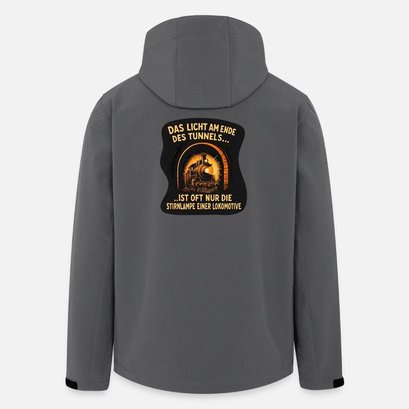 Licht am Ende des Tunnels - Recycelte Männer Softshell-Jacke von Stanley/Stella - Anthrazit