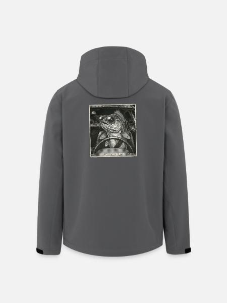 Zander Geblitzt - Recycelte Männer Softshell-Jacke von Stanley/Stella - Anthrazit