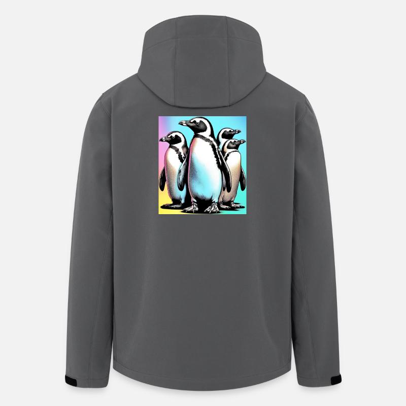 Penguin Penguins - Men’s Recycled Softshell Jacket by Stanley/Stella - anthracite
