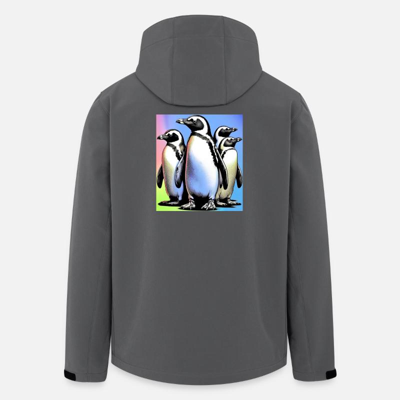 Penguin Penguins - Men’s Recycled Softshell Jacket by Stanley/Stella - anthracite