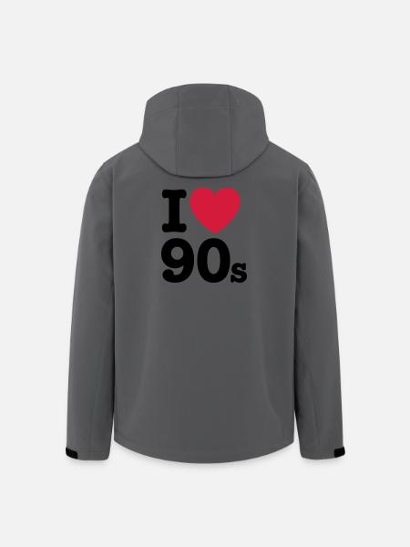 J'aime 90 - Veste softshell homme en polyester recyclé Stanley/Stella - charbon