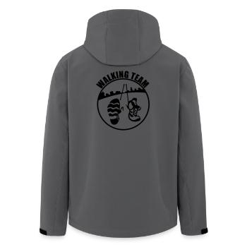 walking team - Veste softshell homme en polyester recyclé Stanley/Stella - charbon - Dos - AI Model Male 185 light (185cm)