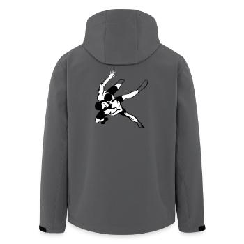 Lutteur - Veste softshell homme en polyester recyclé Stanley/Stella - charbon - Dos - AI Model Male 185 light (185cm)