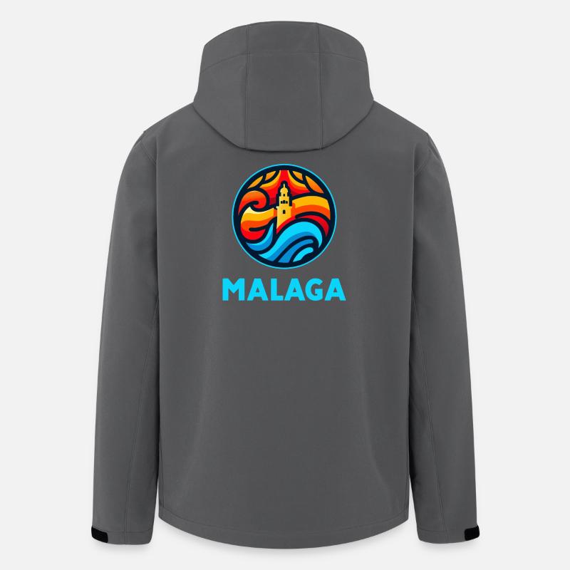 Malaga 3 (dunkel) - Recycelte Männer Softshell-Jacke von Stanley/Stella - Anthrazit