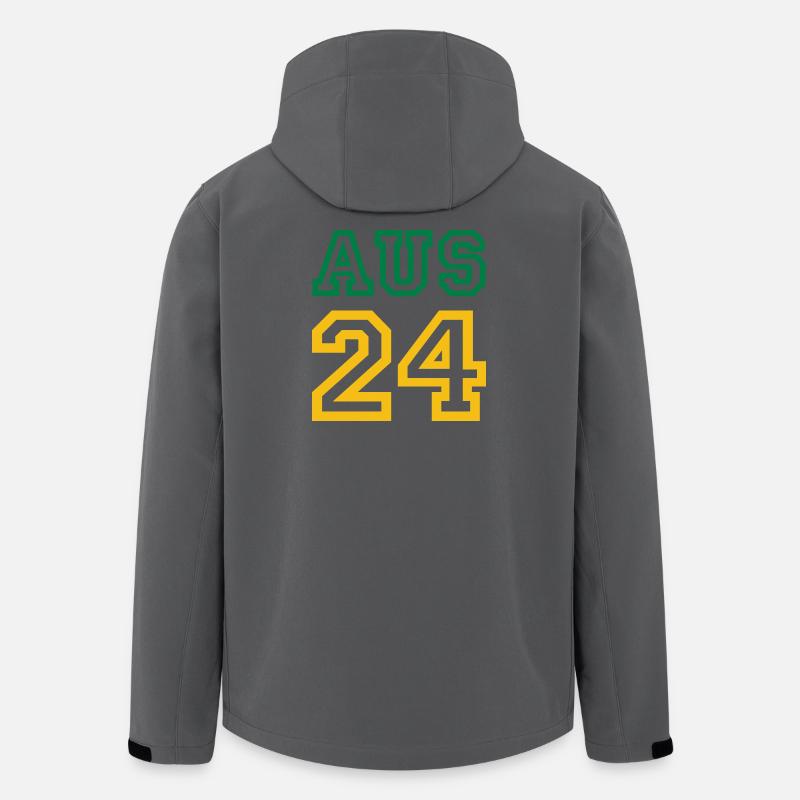Australia Australien - Recycelte Männer Softshell-Jacke von Stanley/Stella - Anthrazit