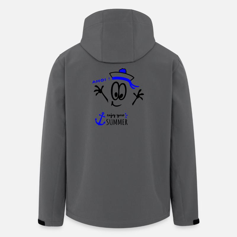 Matrose Ahoi - Recycelte Männer Softshell-Jacke von Stanley/Stella - Anthrazit