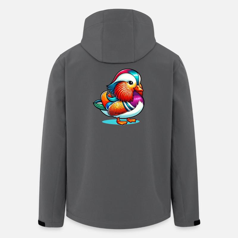 Mandarinente - Recycelte Männer Softshell-Jacke von Stanley/Stella - Anthrazit