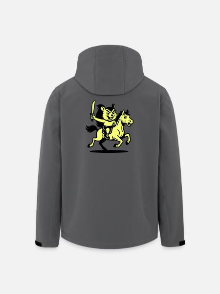 Héros mignon à cheval - Veste softshell homme en polyester recyclé Stanley/Stella - charbon