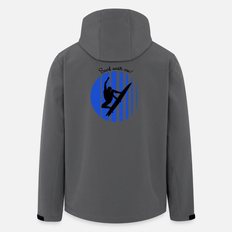 Wellenreiter - Recycelte Männer Softshell-Jacke von Stanley/Stella - Anthrazit