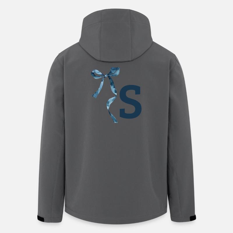 Monogramme s idée cadeau  - Veste softshell homme en polyester recyclé Stanley/Stella - charbon