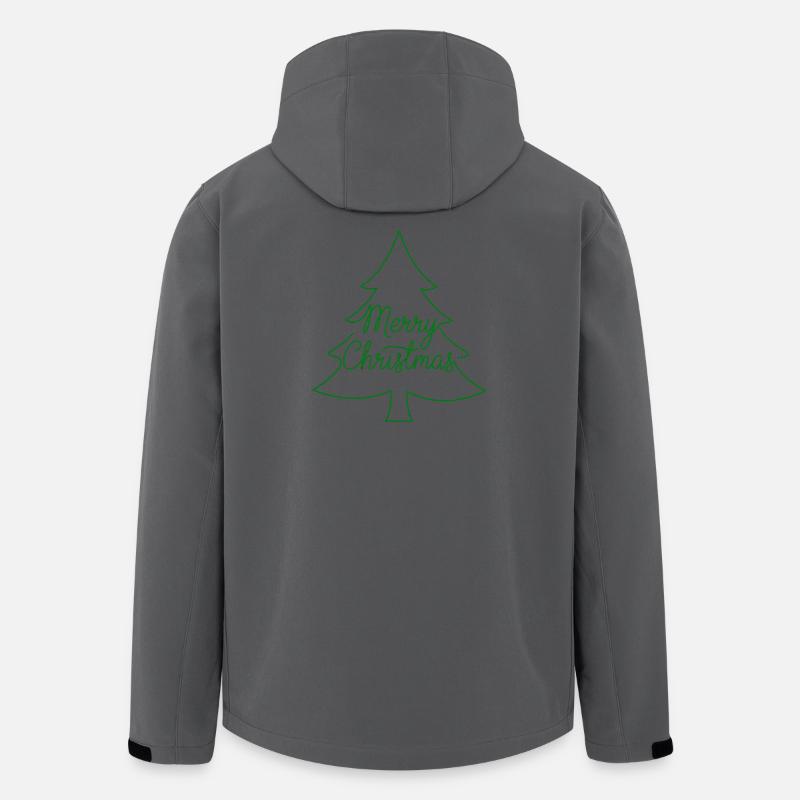 Merry Christmas Christmas Tree - Men’s Recycled Softshell Jacket by Stanley/Stella - anthracite