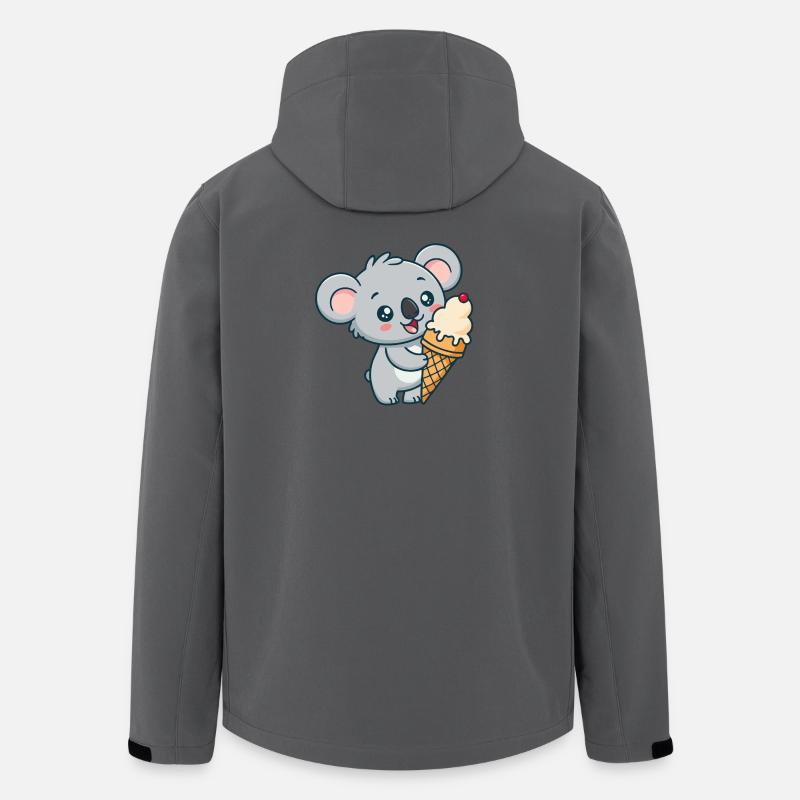 Koala-Gourmand-Eis - Recycelte Männer Softshell-Jacke von Stanley/Stella - Anthrazit
