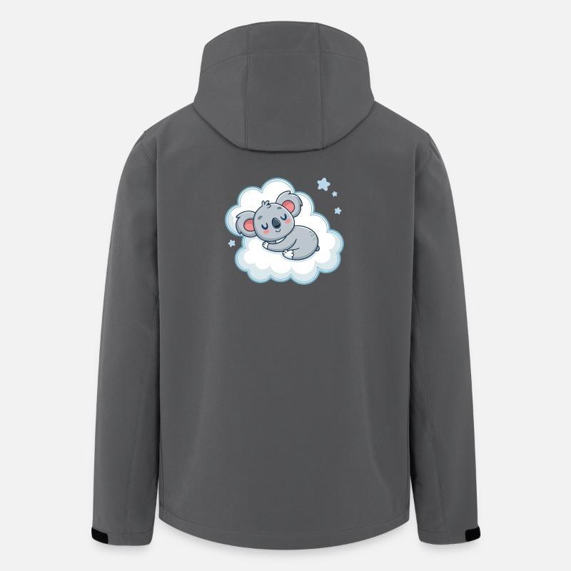 Traumhafter Koala auf Blue Cloud - Recycelte Männer Softshell-Jacke von Stanley/Stella - Anthrazit