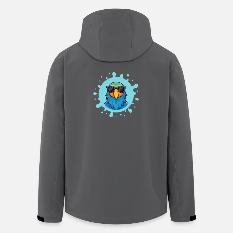 Blue Parrot Solarbrille - Recycelte Männer Softshell-Jacke von Stanley/Stella - Anthrazit